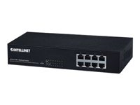 Intellinet 8-Port Fast Ethernet PoE+ Switch, 8 x PoE ports, IEEE 802.3at/af Power-over-Ethernet (Po