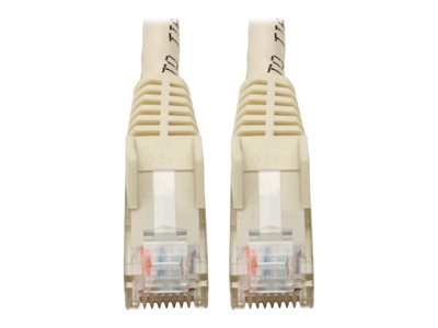 Tripp Lite Premium Cat6 Gigabit Snagless Molded UTP Patch Cable, 24 AWG, 550 MHz/1 Gbps (RJ45 M/M), White, 6 in.