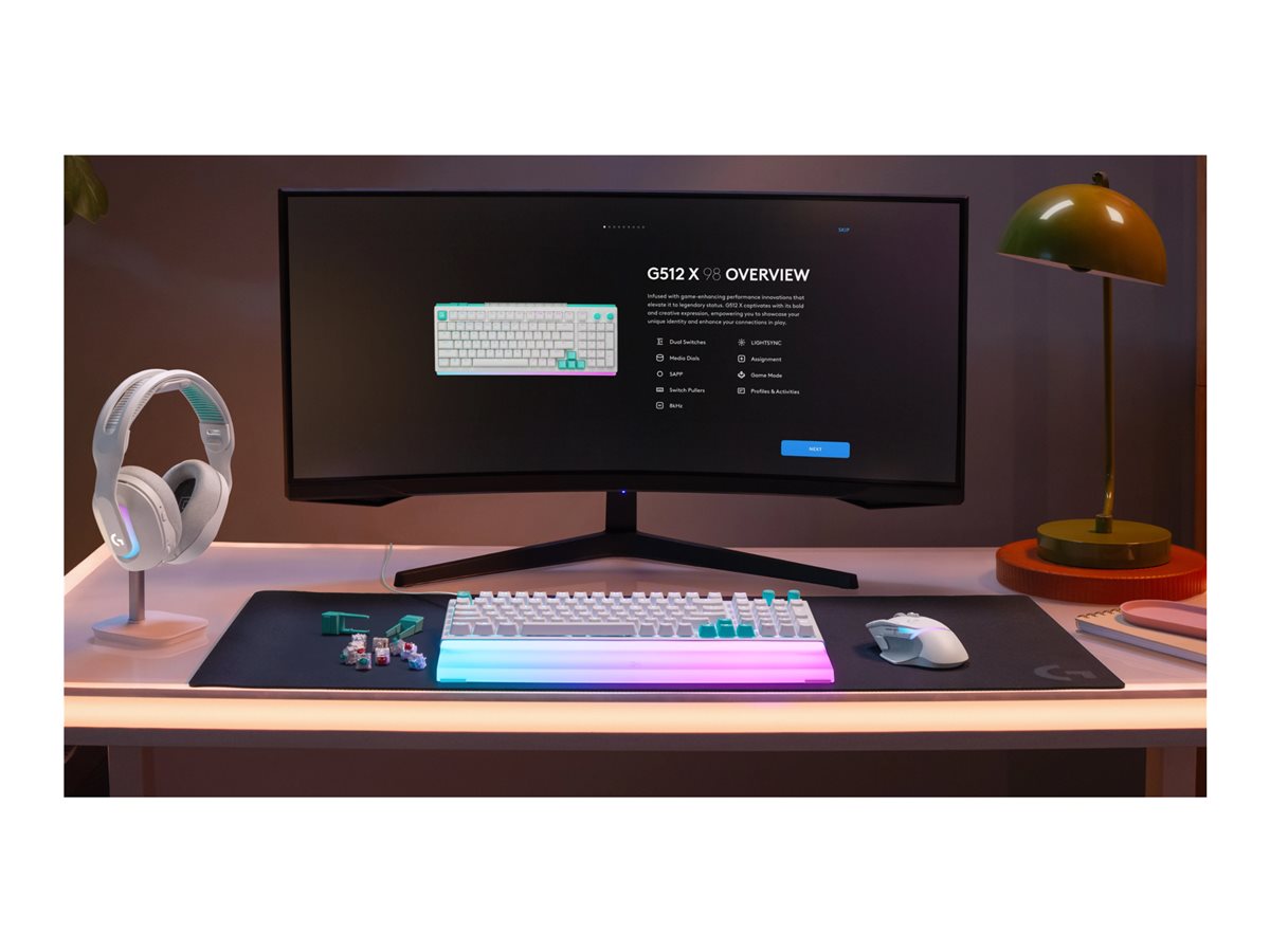 Logitech G G512 X 98 - klávesnice - QWERTY - Mezinárodní angličtina - bílá Vstupní zařízení – foto 8
