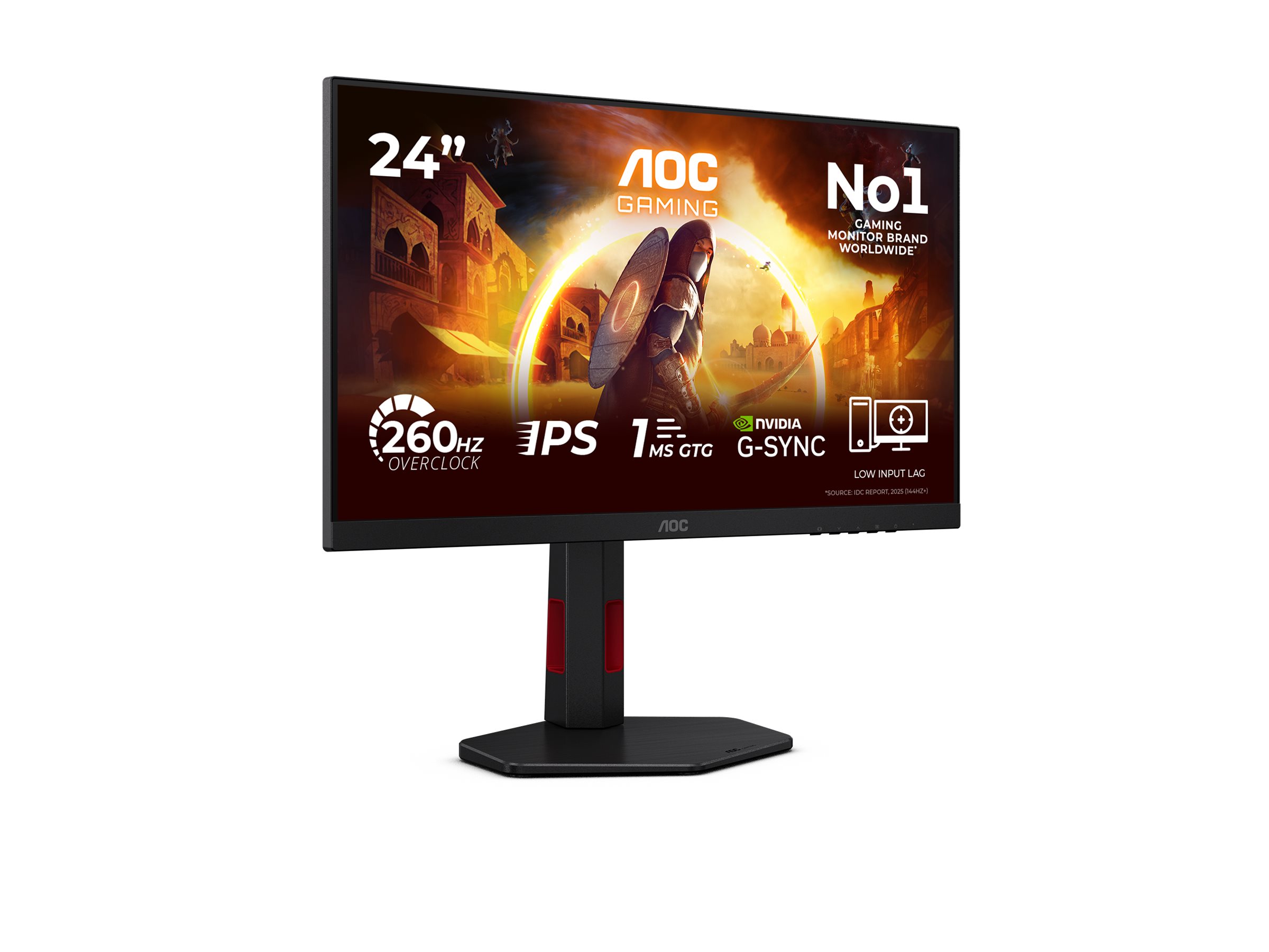 AOC Gaming 24G4ZR LED monitor Full HD (1080p) 24 Product shot Left-angle 79901