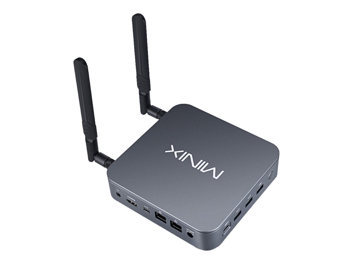 MiniX NEO J51-C8 mini PC Celeron N5105 2 GHz 8 GB SSD 256 Product shot Left-angle 79750