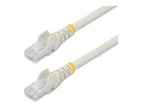 Startech 30ft CAT6 Ethernet Cable, 10 Gigabit Snagless RJ45 650MHz 100W PoE Patch Cord, CAT 6 10GbE UTP Network Cable w/Strain Relief, White, Wiring is UL Certified/TIA - Category 6 - 24AWG (N6PATCH30WH)