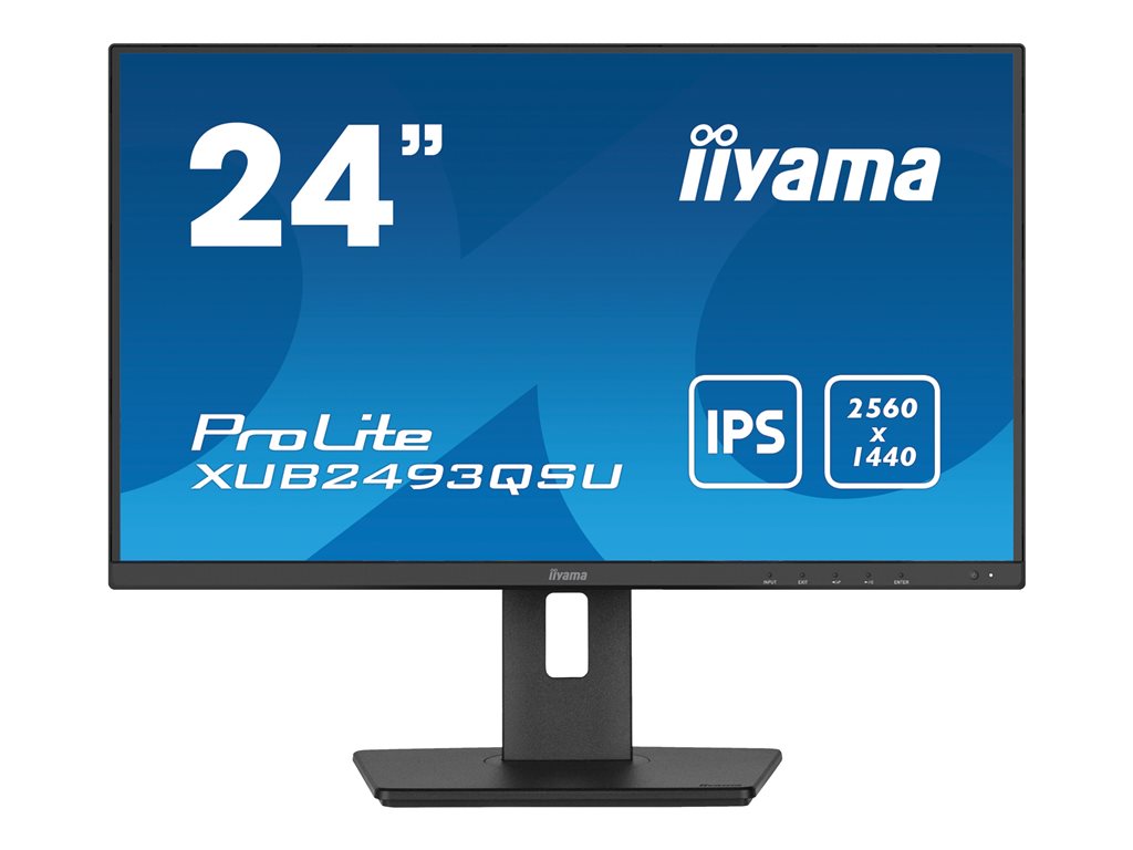 60,45cm/24'' (2560x1440) iiyama Business XUB2493QSU-B5 4ms IPS HDMI DisplayPort USB Pivot Speaker WQ