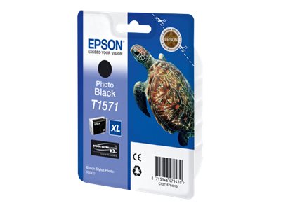 Image of Epson T1571 - photo black - original - ink cartridge