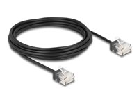 DeLOCK CAT 6 Ikke afskærmet parsnoet (UTP) 5m Patchkabel Sort