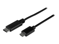 StarTech.com Câble USB 2.0 USB-C vers Micro-B de 1 m - Cordon USB Type-C vers Micro-B - M/M - Noir