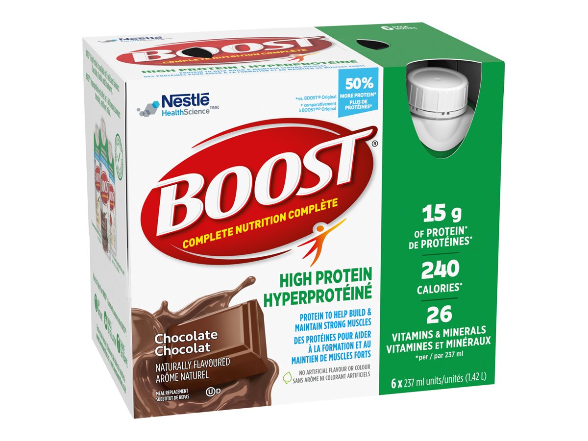 BOOST High Protein Drink Chocolate 6 x 237ml