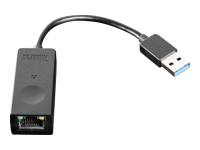 Lenovo ThinkPad USB 3.0 Ethernet adapter - Network adapter - USB 3.0 - Gigabit Ethernet - for IdeaCentre 5 14; ThinkCentre M75t Gen 2; V15; V15 IML; V50t Gen 2-13; Yoga Slim 7 Pro 14
