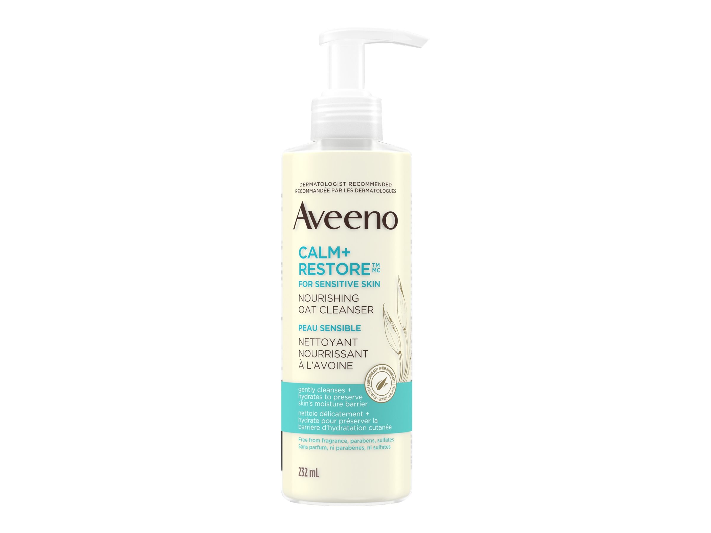 Aveeno Calm+Restore Nourishing Oat Cleanser - 232ml