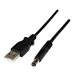 1m USB to Type N Barrel 5V DC Power Cable - USB A 