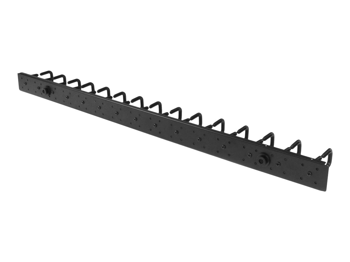 StarTech.com Vertical 0U Server Rack Cable Management w/ D-Ring Hooks - 40U Network Rack Cord Manager Panels - 2x 3ft Wire Organizers (CMVER40UD) - sada pro správu kabelů D-ring - 40U – foto 2