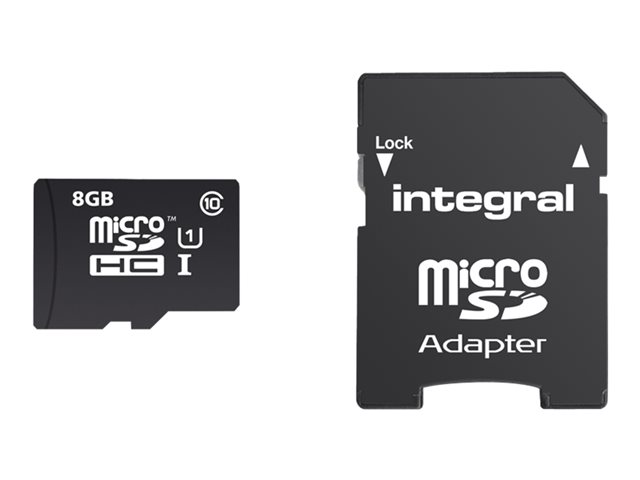 Image of Integral UltimaPro - flash memory card - 8 GB - microSDHC