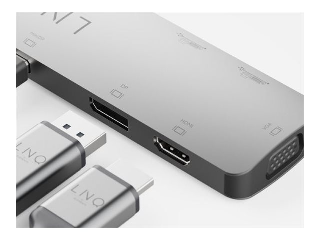 LINQ 7in1 USB-C HDMI Adapter Triple Display MST – foto 6