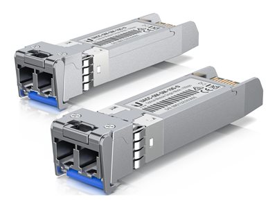 Ubiquiti SFP+ Optical Module 10 Gbps Single-Mode, 2-Pack - UACC-OM-SM-10G-D-2