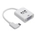 Eaton Tripp Lite Series Right-Angle USB C to VGA Adapter Cable USB-C M/F White 1080p 6in 5 Gbps