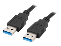 Lanberg USB 3.0 USB-kabel 1m Sort