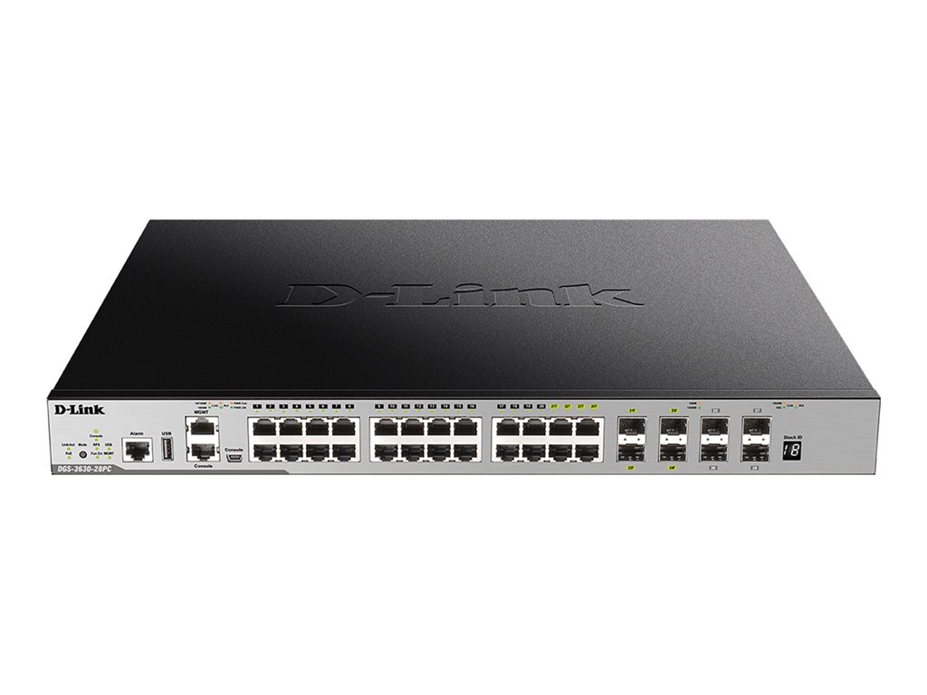 D-LINK 28-Port Layer 3 Gigabit PoE Stack
