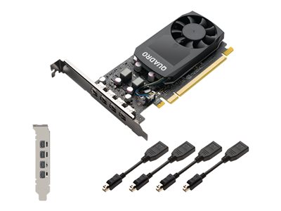 NVIDIA Quadro P1000 - graphics card - Quadro P1000 - 4 GB - Adapters Included