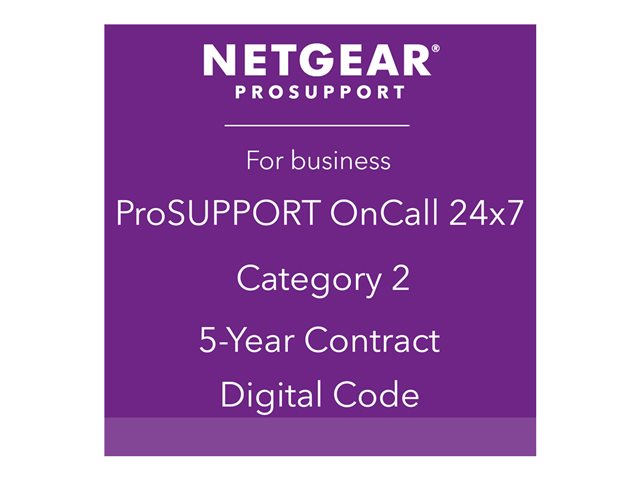 Image of NETGEAR ProSupport OnCall 24x7 Category 2 - technical support - 5 years