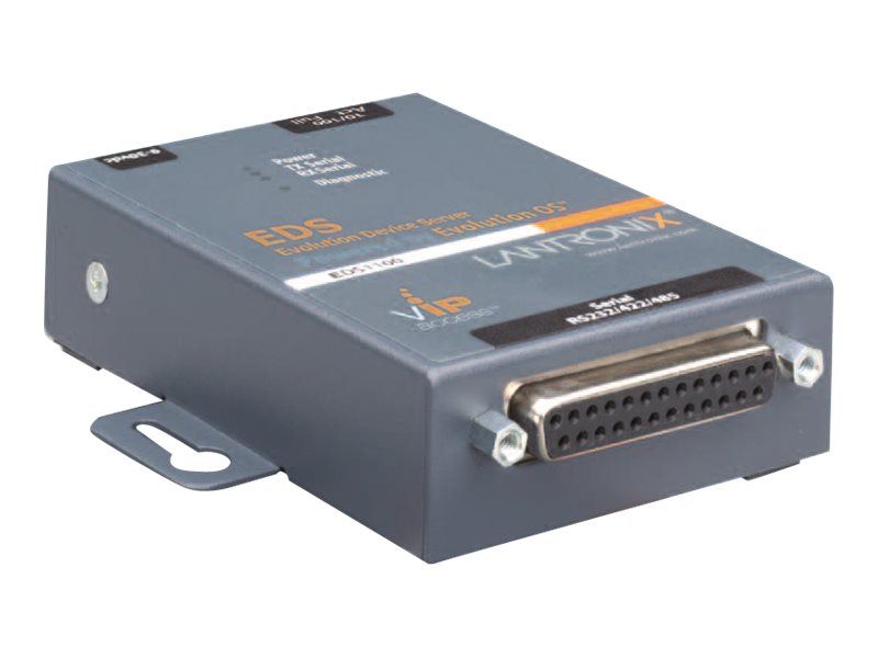 Lantronix Device Server EDS1100 1 Port Secure RS232/422/485 Serial to IP Ethernet Gateway