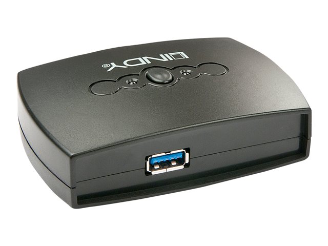 Lindy 2 Port USB 3.0 Switch - USB-Umschalter f?r die gemeinsame Nutzung von Peripherieger?ten - 2 x SuperSpeed USB 3.0 - Desktop