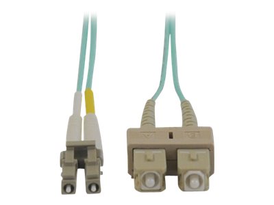 Tripp Lite 5M 10Gb Duplex Multimode 50/125 OM3 LSZH Fiber Optic Patch Cable LC/SC Aqua 16' 16ft 5 Meter
