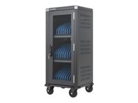 Manhattan cart - for 30 notebooks / Chromebooks / tablets - USB-C, 30 W per port - black