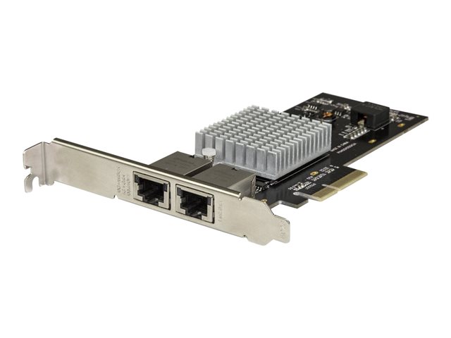 Image of StarTech.com Dual Port 10G PCIe Network Adapter Card - Intel-X550AT 10GBASE-T PCI Express 10GbE Multi Gigabit Ethernet 5 Speed NIC 2port - network adapter - PCIe 3.0 x4 - 10Gb Ethernet x 2