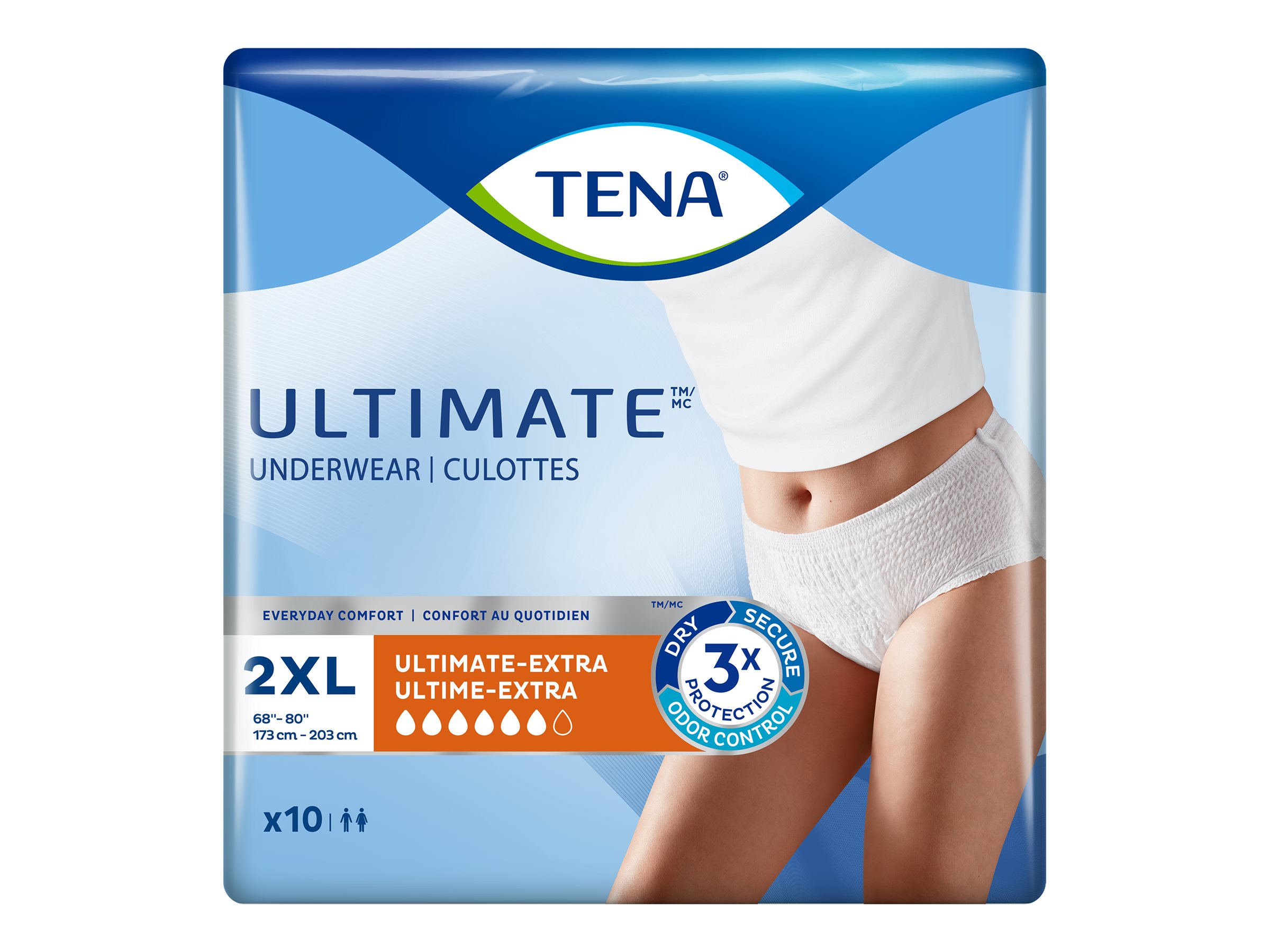 Tena Ultimate Unisex Underwear - XXL - 10's