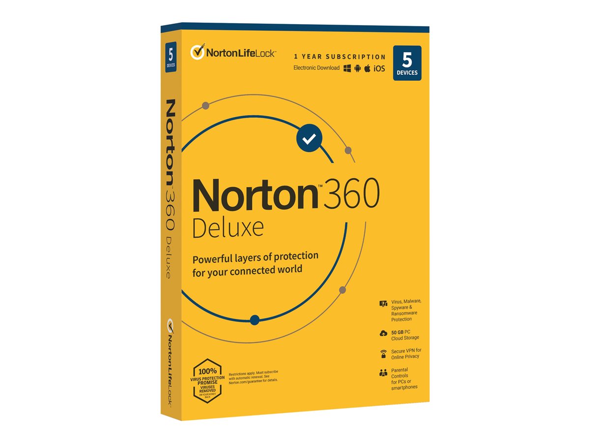NORTON 360 DELUXE 50GB 1US 5DE CZ 12M