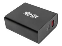 Tripp Lite Dual-Port USB Wall Charger with PD Charging - USB Type-C (39W) & USB Type-A (5V 2.4A/12W) - Power adapter - 51 Watt - 3 A - QC 2.0 - 2 output connectors (USB, 24 pin USB-C) - black