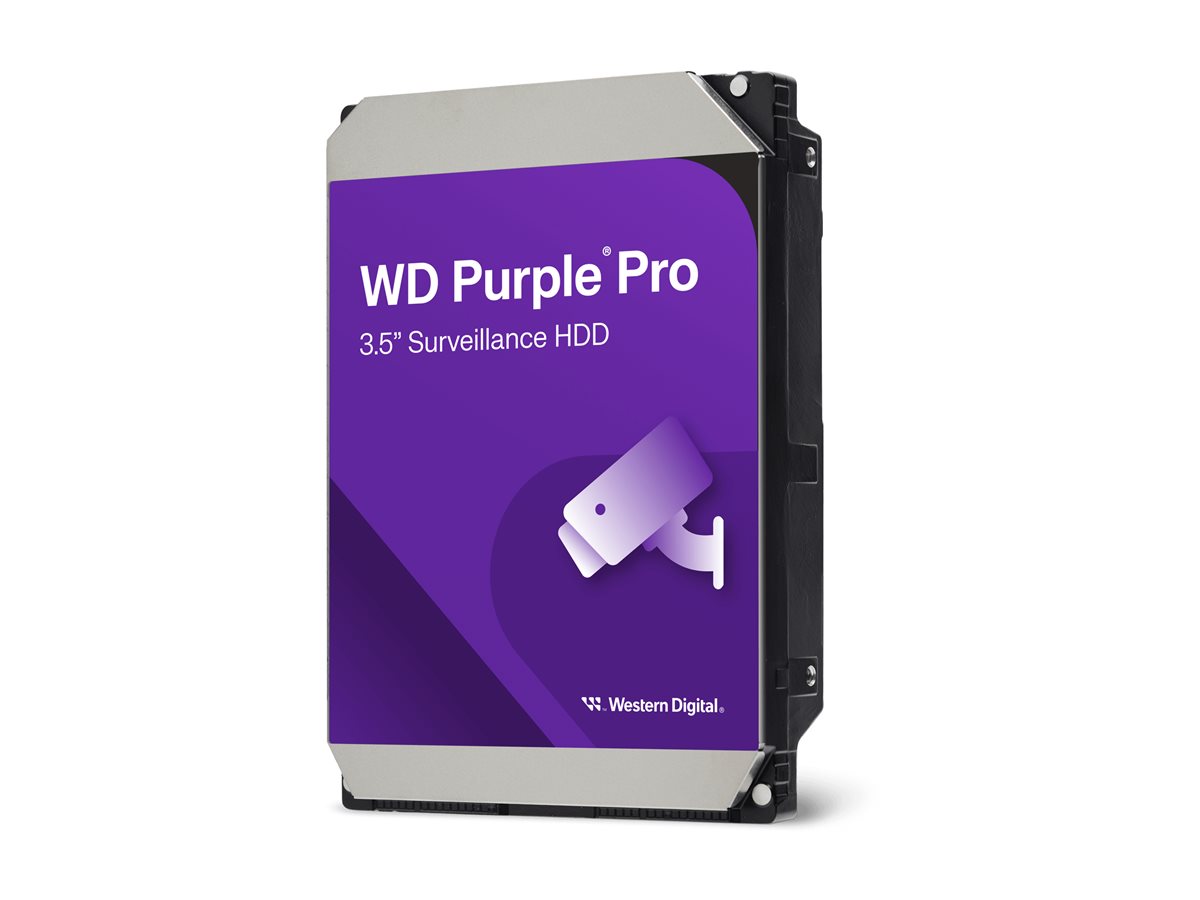 WD Purple Pro WD142PURP hard drive 14 TB surveillance smart video SATA Product shot Back 78850