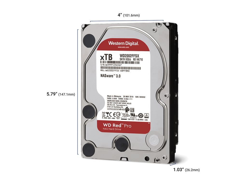 WD Red Pro 16To 6Gb/s SATA HDD