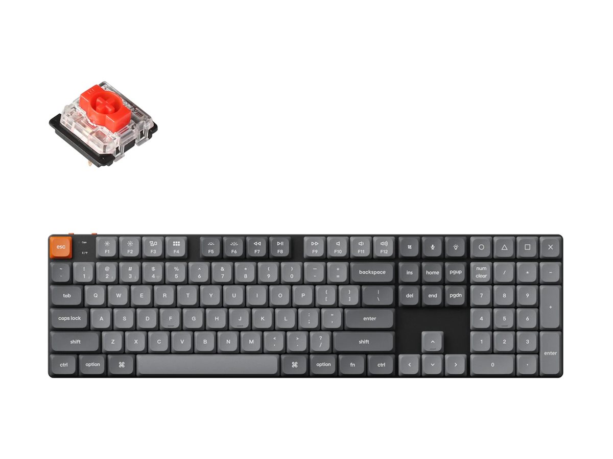 Keychron K5 MAX keyboard QMK/VIA custom mechanical 100% Input Product shot Front 79800