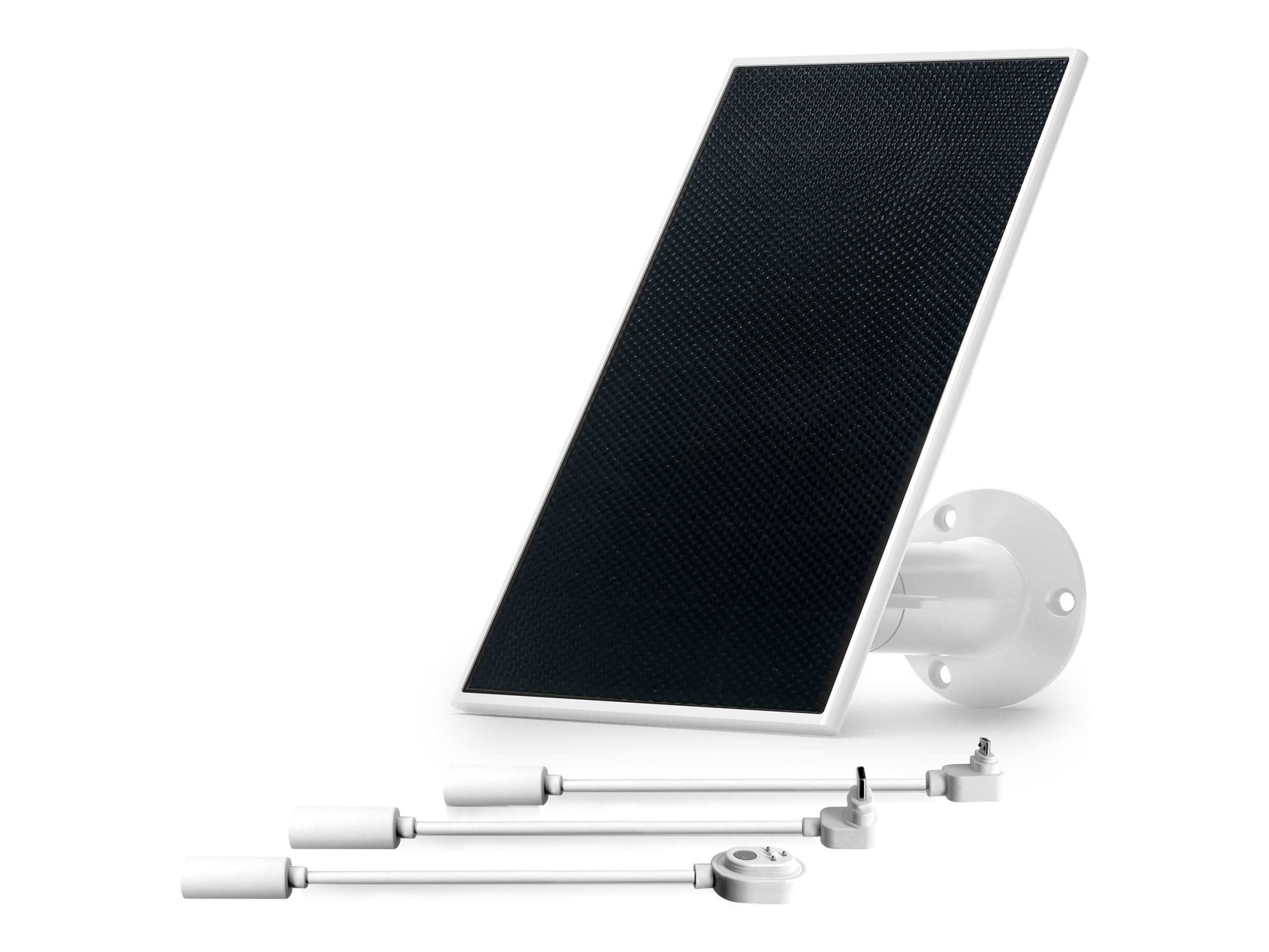 ARLO Universal Solar Panel Charger, Weather Resistant Power Cable, 2.44m, Adaptor Cables, Adjustable Mount