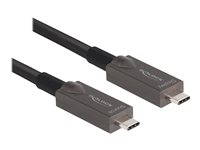 DeLOCK USB 3.2 Gen 2 / DisplayPort 1.4 USB Type-C kabel 8m Sort
