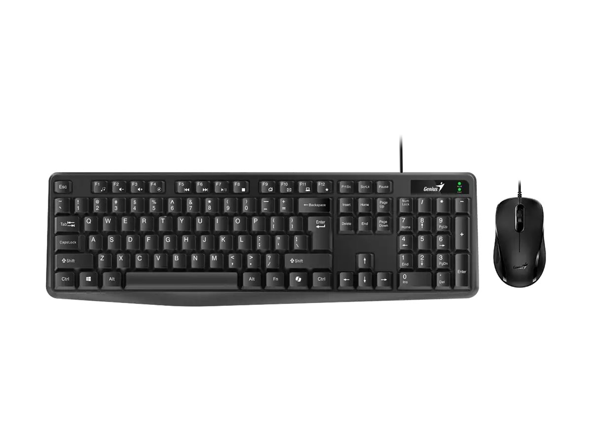 Genius KM-170 keyboard and mouse set black Input Product shot Left-angle 79750