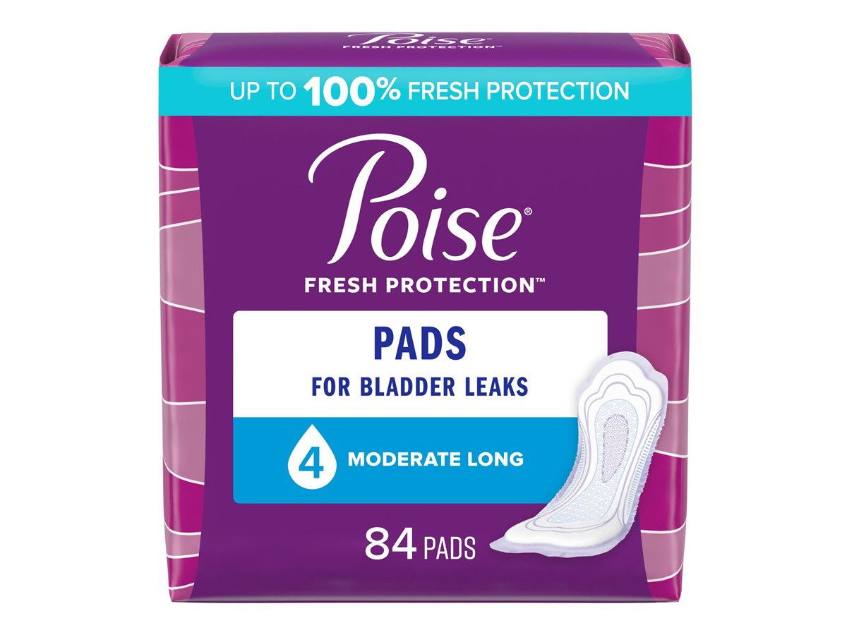 Always Discreet, Incontinence Pads, Moderate, Long Length, 84 Count