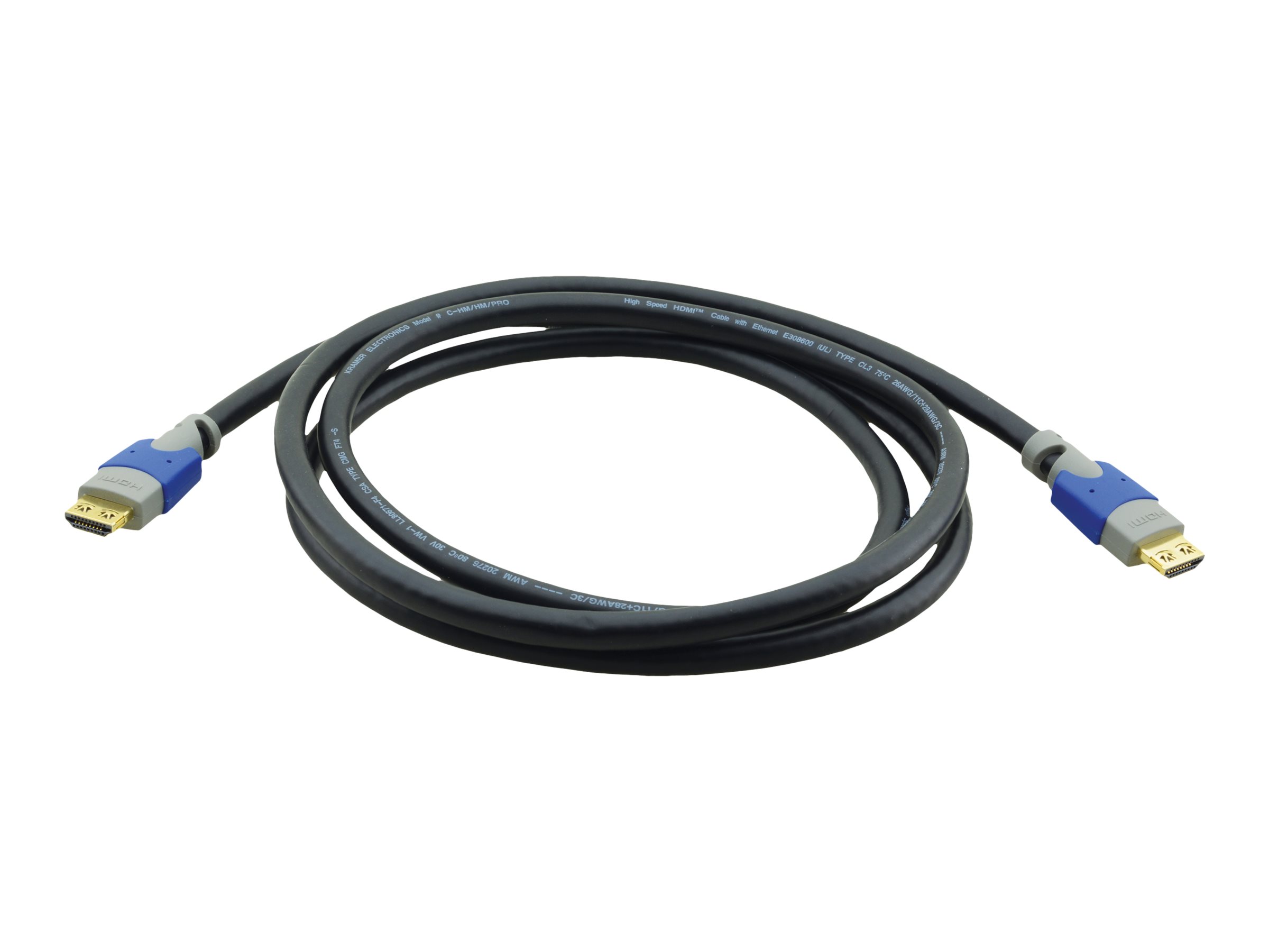 An image of Kramer C-HM/HM/PRO Series HDMI cable with Ethernet - 15.2 m