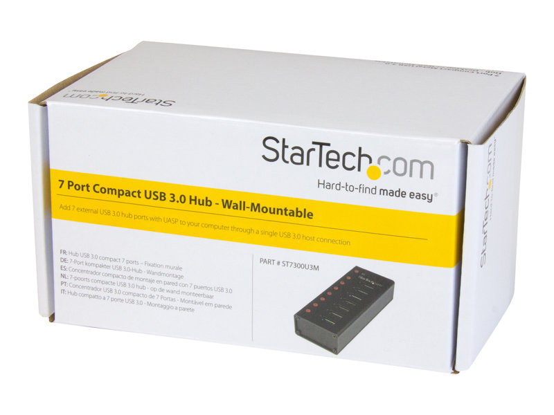 StarTech.com Hub USB 3.0 industriel à 10 ports - Alimentation externe -  Protection contre DES et les surtensions jusqu'à 350 W (HB30A10AME) -  concentrateur (hub) - 10 ports - Conformité TAA - HB30A10AME