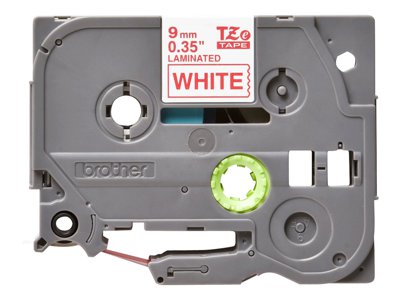4977766685115 - Schriftband 9mm - Rot aud Weiss - TZe - Wärmeübertragung - - PT-1280HK - PT-1280SN - PT-1280KT - PT-D200HK - PT-1100SN - PT-1100KT - PT-2100VP - PT-2730 - PT-7600 - 9 mm