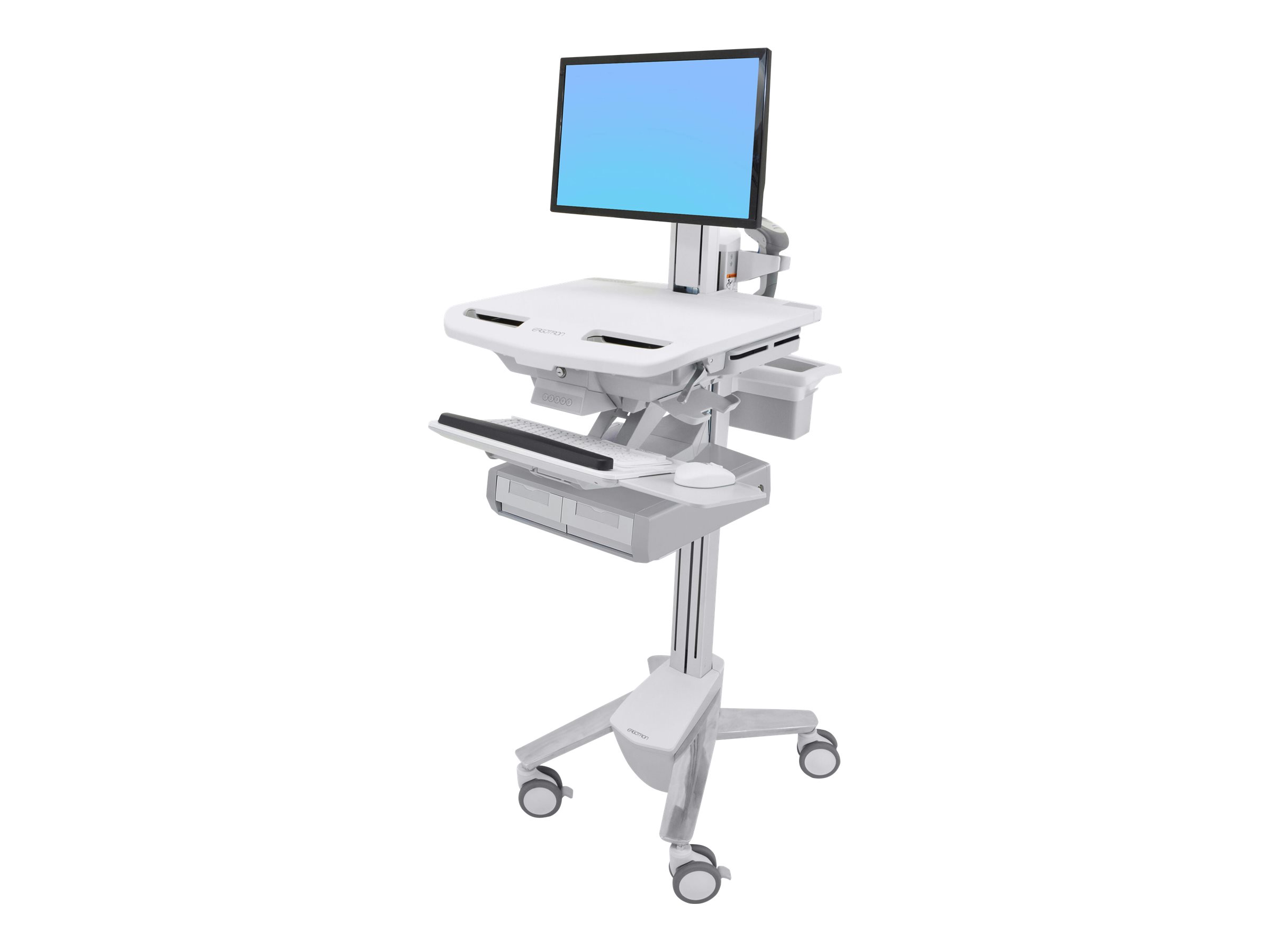 Ergotron StyleView Cart with LCD Pivot, 2 Drawers