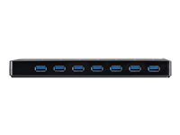 Startech 9 Port USB 3.0 Hub - 7 x USB-A, 2 x USB-A Fast Charge Ports - Multi Port Powered USB Charging Station (ST93007U2C) -