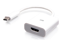 C2G USB-C to HDMI Audio/Video Adapter Converter - 4K 60Hz - White