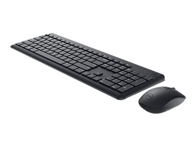 Dell Keyboard and Mouse KM3322W keyboard and mouse set US English black Input Product shot Right-angle 79250