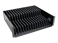 Eaton Tripp Lite Series 3U Rack Mount Tablet/iPad/Laptop Chrombook Storage Shelf mounting component - for 16 tablets / notebooks - black