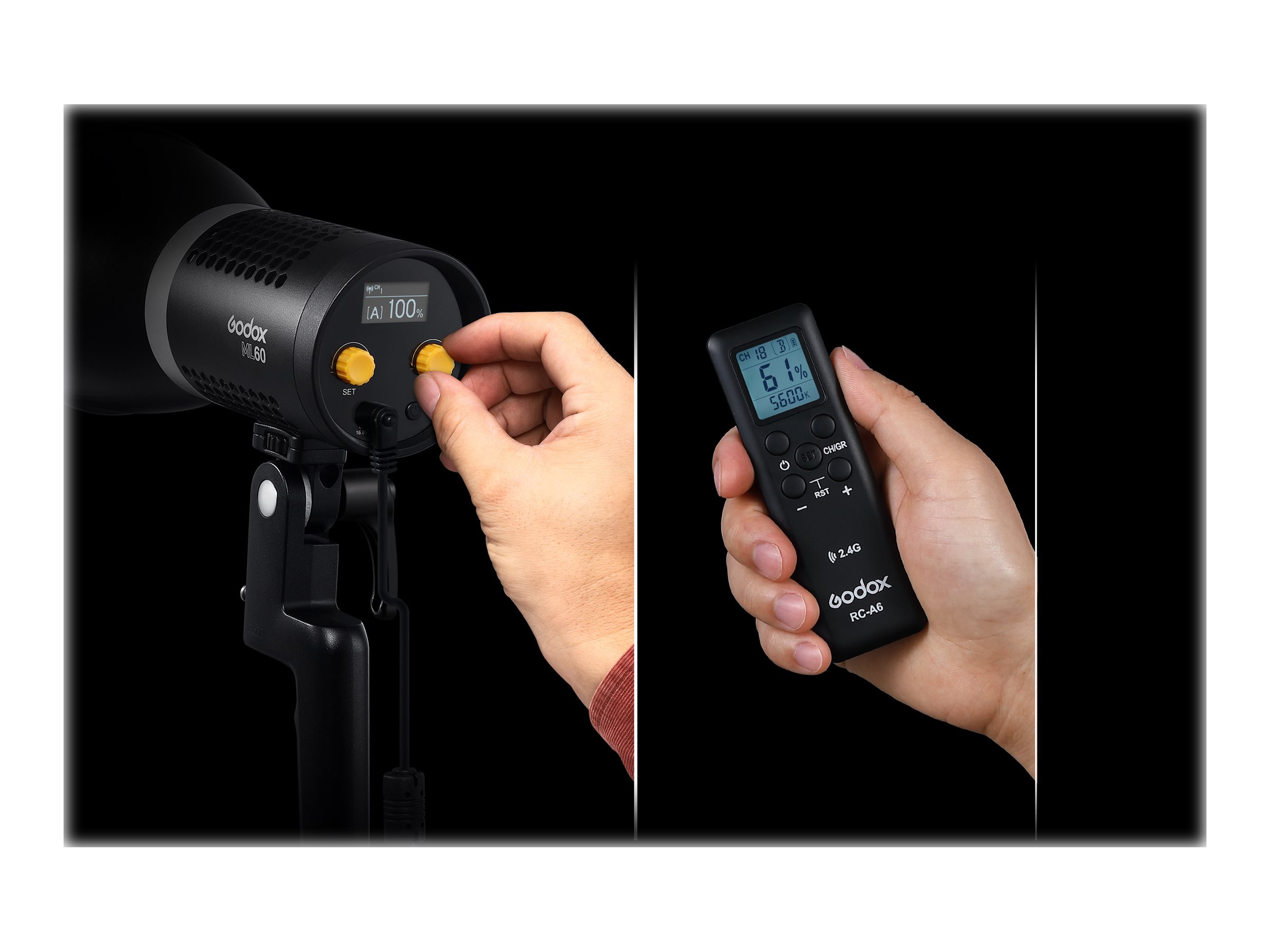 Godox ML60 LED Video Light - Black - GO-ML-60