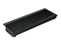 BACHMANN CONI built-in-frame, Long, 6-way 387x149mm, Black RAL9005, Built-in depth 56mm, suitable tabletop thicknesses min. 10m