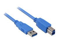 Sharkoon USB 3.0 USB-kabel 1m Sort