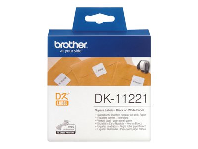 PERMANENT ADHESIVE SQUARE LABEL : (2